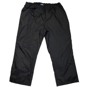 NWT 4X Columbia Black Lightweight Waterproof Pants Elastic Waistband 31.5” Long